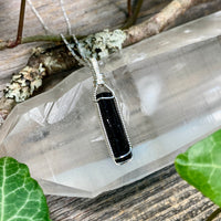 Black Tourmaline Crystal Pendant