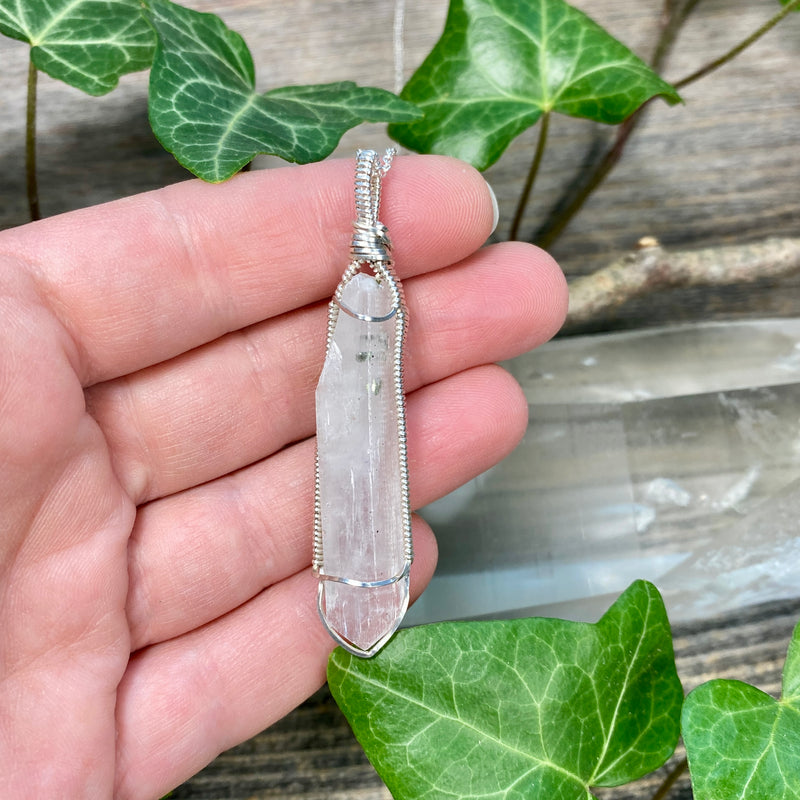 Danburite Crystal Pendant