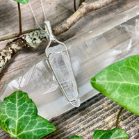 Lemurian Quartz Crystal Pendant