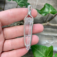 Lemurian Quartz Crystal Pendant