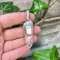 Lemurian Quartz Crystal Pendant