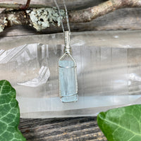 Aquamarine Crystal Pendant