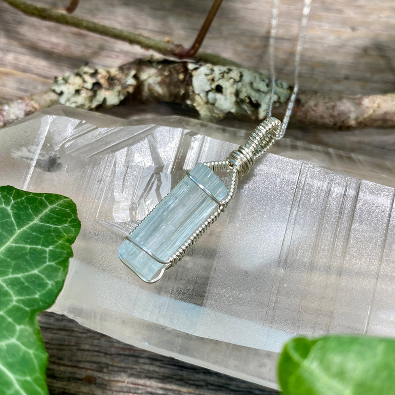 Aquamarine Crystal Pendant