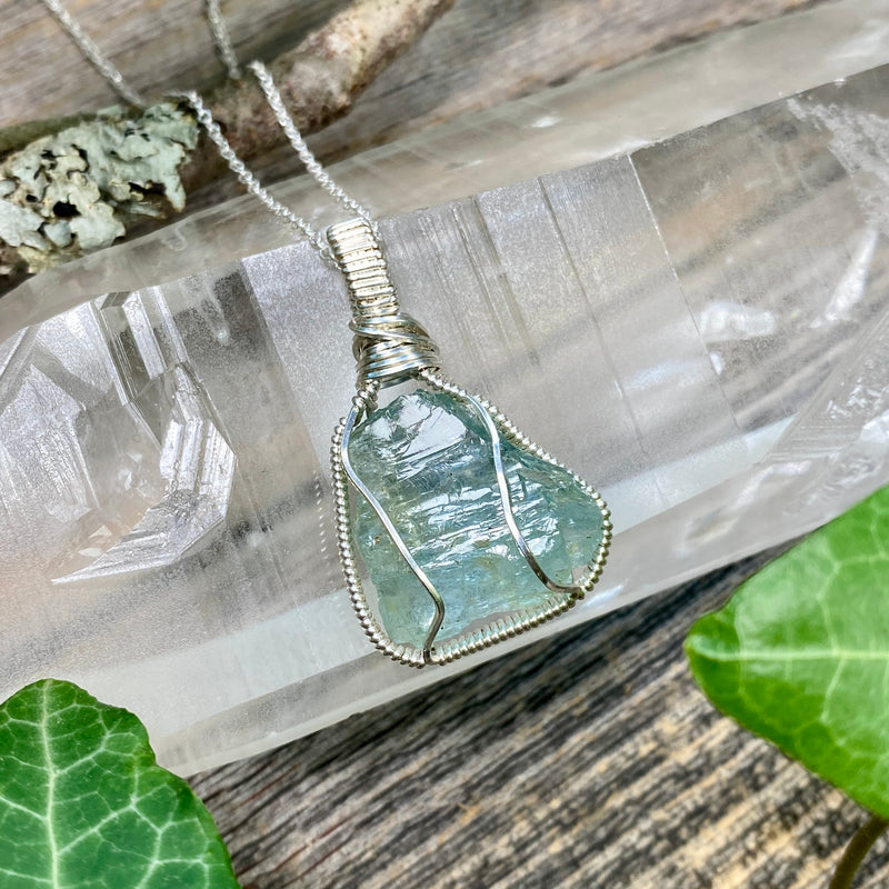 Aquamarine Crystal Pendant