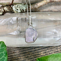 Kunzite Crystal Pendant