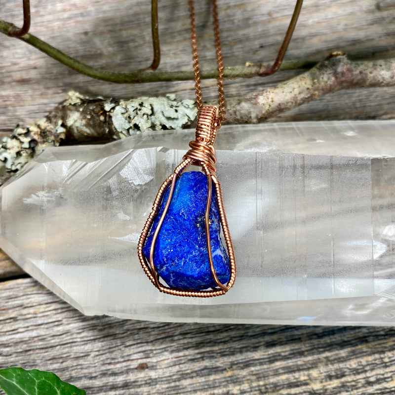 Lapis Lazuli Copper Pendant