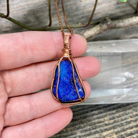 Lapis Lazuli Copper Pendant