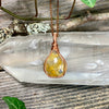 Rutilated Quartz Copper Pendant