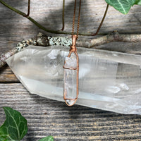 Lemurian Quartz Crystal Pendant