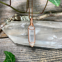 Lemurian Phantom Quartz Crystal Pendant