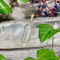 Lemurian Quartz Crystal Pendant