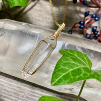 Lemurian Quartz Crystal Pendant