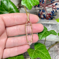 Lemurian Quartz Crystal Pendant