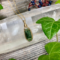 Diopside Crystal Pendant