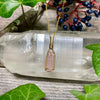 Pink Tourmaline Crystal Pendant