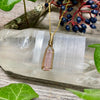 Pink Tourmaline Crystal Pendant