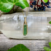 Green Tourmaline Crystal Pendant