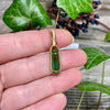 Green Tourmaline Crystal Pendant