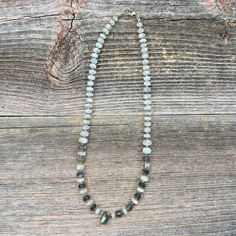 Moonstone and Labradorite Necklace