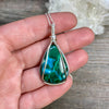 Malachite and Chrysocolla Pendant