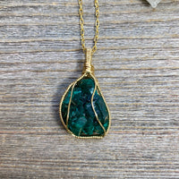 Dioptase Pendant