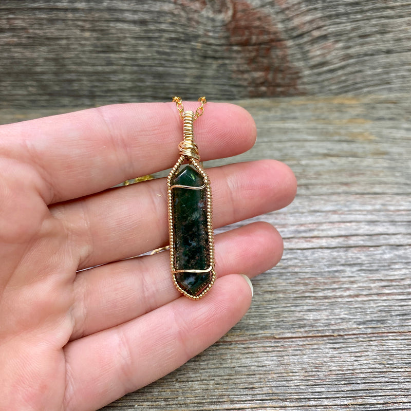 Moss Agate Pendant