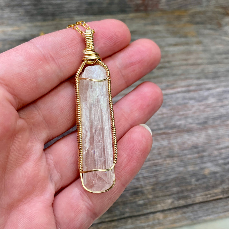 Danburite Crystal Pendant