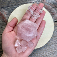 Rose Quartz Healing Crystal Energy Grid ~ Self-Love